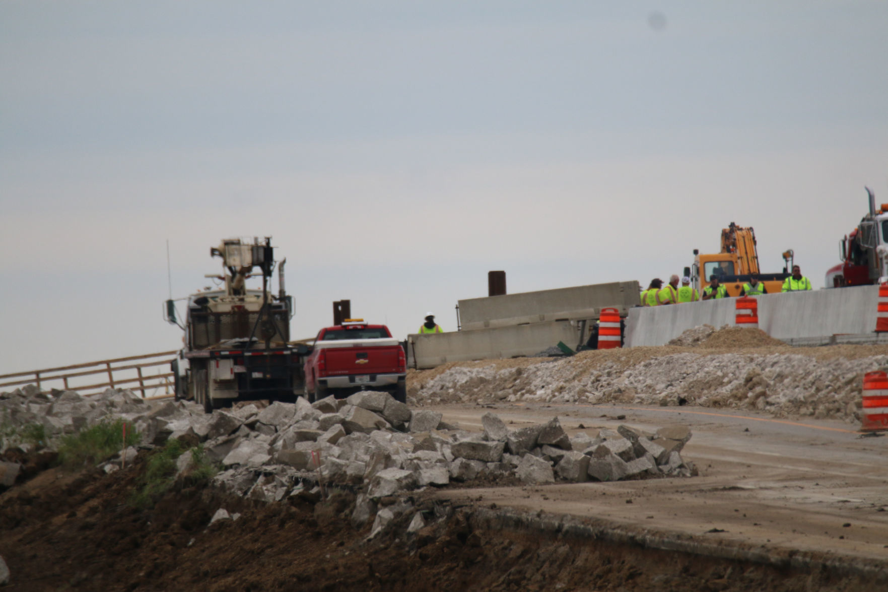 Semi crash I-94